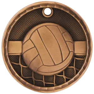 Volleyball 3-D Medal