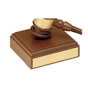 American Walnut Gavel Sounding Block (Block Only)