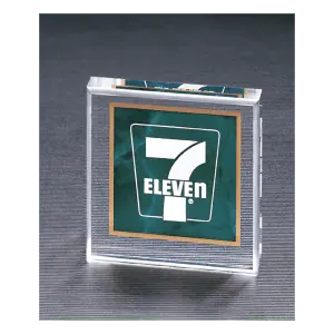 Emerald Marble Design Acrylic Paperweight