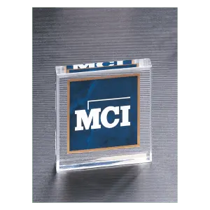 Sapphire Marble Design Acrylic Paperweight