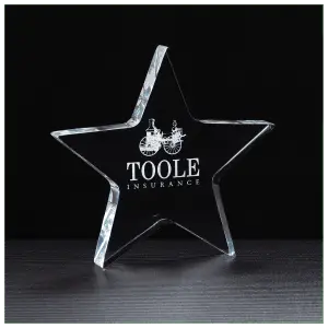 Star Acrylic Paperweight