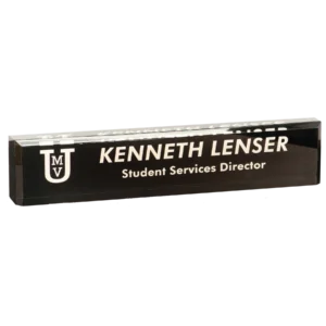 Black Acrylic 10" Desk Wedge