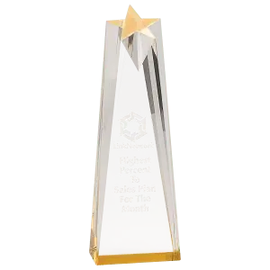 Gold Sculpted Star Acrylic