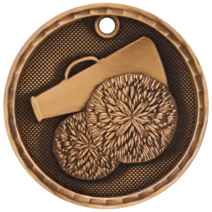 Cheer 3-D Medal