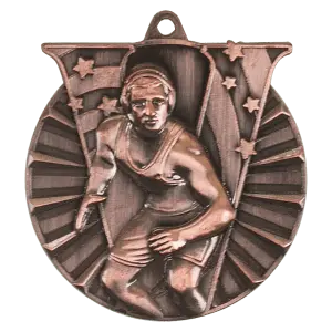 Wrestling Victory Medal