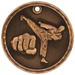 Martial Arts 3-D Medal