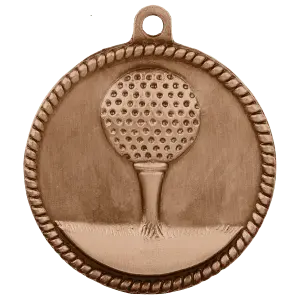 Golf High Relief Medal