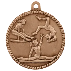Female Gymnastics High Relief Medal