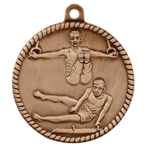 Male Gymnastics High Relief Medal