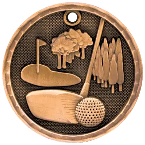 Golf 3-D Medal