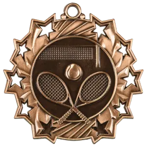 Tennis Ten Star Relief Medal
