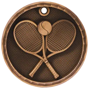 Tennis 3-D Medal