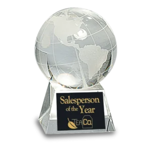 Crystal Globe on Clear Base