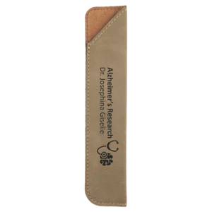 Light Brown Laserable Leatherette Pen Sleeve