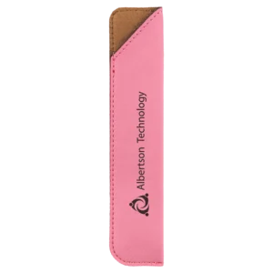 Pink Laserable Leatherette Pen Sleeve