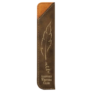 Rustic/Gold Laserable Leatherette Pen Sleeve