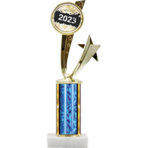 Exclusive Shooting Star Spinner Round Column Trophy