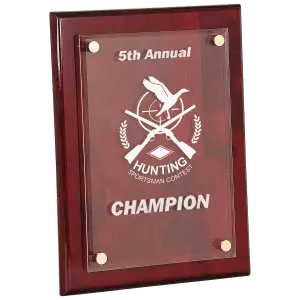 Premier Rosewood Piano Finish Floating Acrylic Plaque