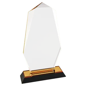 Large Gold Octagon Point Impress Acrylic