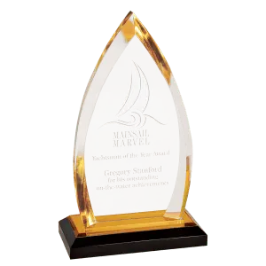 Large Gold Oval Impress Acrylic