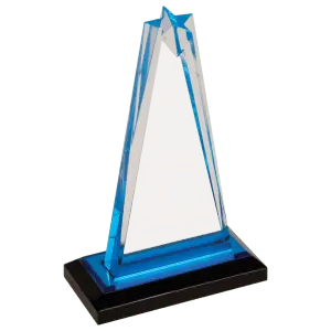 Medium Blue Star Impress Acrylic