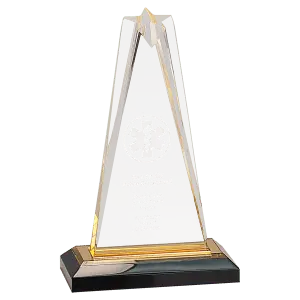 Medium Gold Star Impress Acrylic