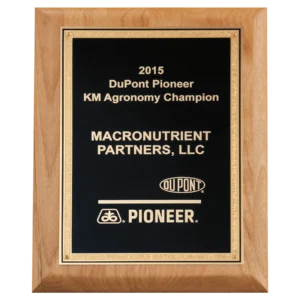 Textured Black/Gold Florentine LaserFX Plate on Natural Alder Wood Plaque