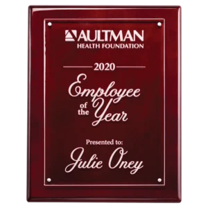 Rosewood High Gloss Plaque with Acrylic Engraving Plate