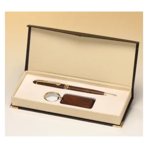 Rosewood Finish Pen and Key Ring
