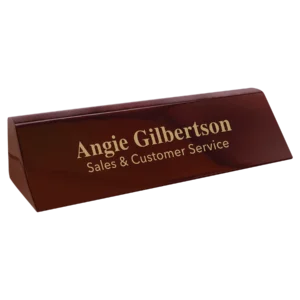 Rosewood Piano Finish Desk Wedge