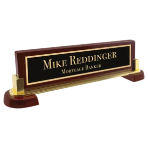 Rosewood Piano Finish & Metal Name Bar (NP10 Plate Sold Separately)