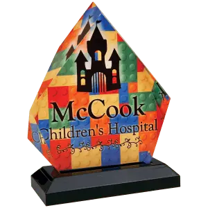 Small Full Color Diamond Impress Acrylic