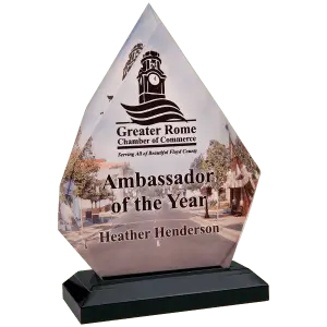 Medium Full Color Diamond Impress Acrylic