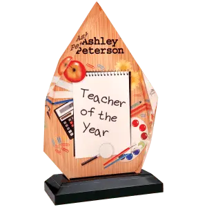 Large Full Color Diamond Impress Acrylic