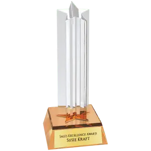 Gold Star Column Acrylic