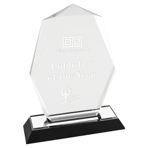 Small Silver Octagon Point Impress Acrylic