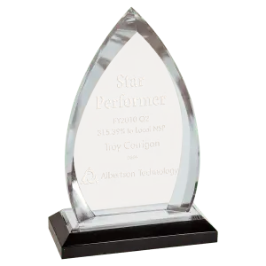 Small Silver Oval Impress Acrylic