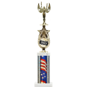 Exclusive Star Riser With Rectangle Column Award Trophy