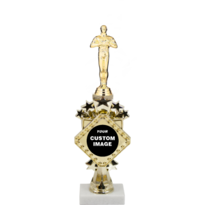 Diamond Series Riser Trophy On A Marble Base