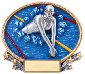 3-D LARGE OVAL SWIM, F