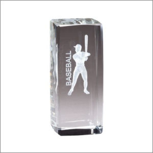 BASEBALL CRYSTAL WITH 3D
