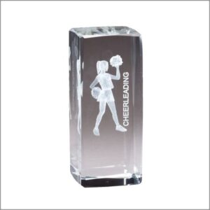 Cheerleader Crystal with 3D