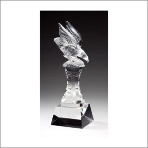 Crystal Eagle On Riser Award