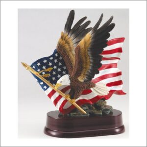 EAGLE WITH AMERICAN FLAG