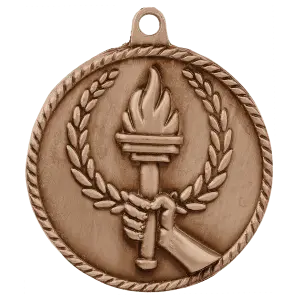 Torch High Relief Medal