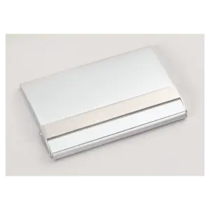 Matte Silver Business Card Case