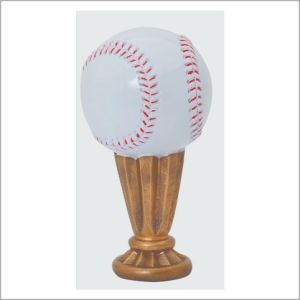 RESIN BASEBALL PAINTED
