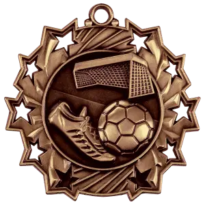Soccer Ten Star Medal