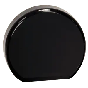 Small Black Acrylic Round
