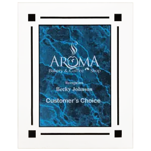 Blue Marble Clear Plaque